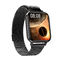 ساعت هوشمند دیجیتال مردانه سیلیکونی و ضربان قلب فلزی سیاه فشار خون اکسیژن DTX Sport ساعت هوشمند جدید